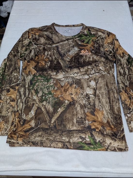 Realtree Other - Realtree Edge Men's Long Sleeve Camo Shirt - Brown/Green/Tan Hunting Size Large